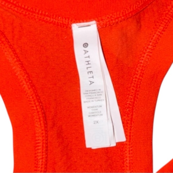 ATHLETA Momentum Seamless Tank Plus 2X - Orange Flame - Picture 9 of 11